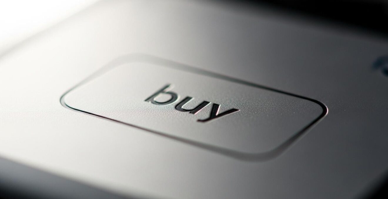 Gros plan sur un bouton d'achat large et bien visible en interface utilisateur
