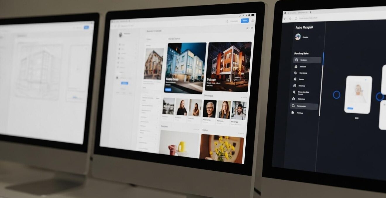 Comparaison visuelle des étapes wireframe, mockup et prototype dans le processus design.