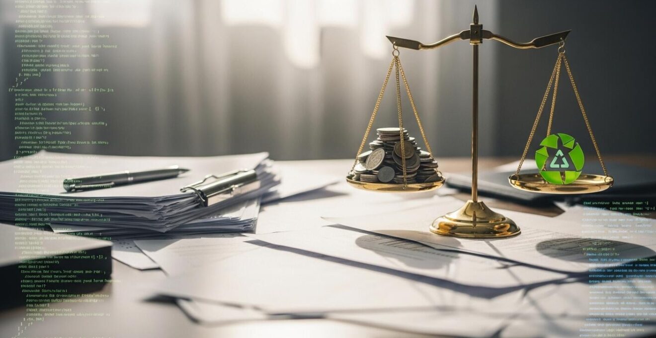 Schéma macro montrant les effets en cascade de la dette technique sur un budget IT et la productivité
