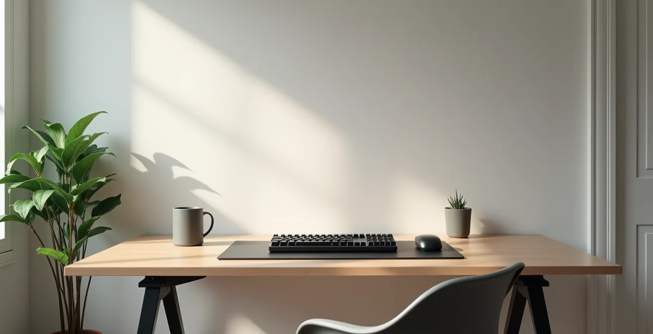 Illustration montrant une personne en train de coder seule devant un écran, représentant le parcours d'autodidacte en programmation avec une montagne à escalader symbolisant les défis.