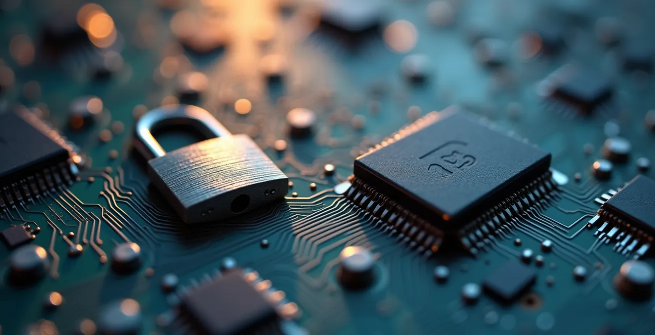 Représentation visuelle des trois principales failles web (injection, accès direct, scripts malveillants) affectant la sécurité backend