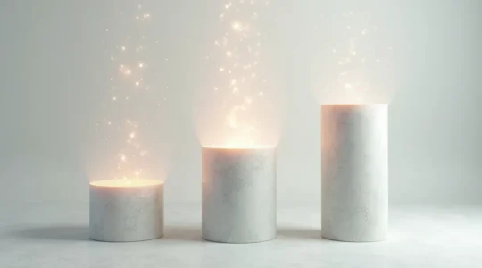 Représentation symbolique des trois piliers fondamentaux soutenant l'architecture d'un site web