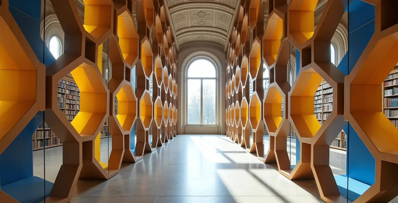 Représentation visuelle de l'écosystème des bibliothèques Python avec des modules interconnectés